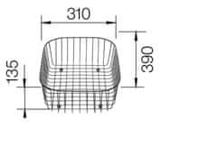 BLANCO kôš na riad nerez pre MEDIAN, LIVIT, LANTOS nerez 220573 príslušenstvo - Blanco