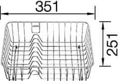 BLANCO kôš na riad pre NAYA 8, 8S, 9, 9S, PLEON 9 nerez 231693 príslušenstvo - Blanco