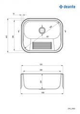 Deante DEANTE Prací drez ZYK_0100 (sifon ZXY_9965) - Deante