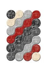 ASIR GROUP ASIR Koberec 60 x 100 ROUNDS čierny, červený