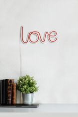 ASIR GROUP ASIR Nástenná dekorácia LOVE s LED podsvietením 37 cm červená