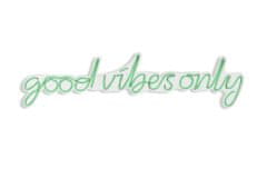 ASIR GROUP ASIR Nástenná tabuľa GOOD VIBES ONLY s LED podsvietením zelená