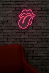 ASIR GROUP ASIR Nástenná dekorácia THE ROLLING STONES 36 cm s LED podsvietením ružová