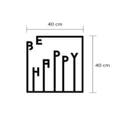 ASIR GROUP ASIR Kovová dekorácia na stenu HAPPY 40 cm