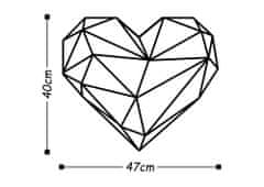 ASIR GROUP ASIR Kovová dekorácia na stenu SRDCE 47 cm