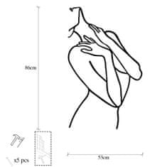 ASIR GROUP ASIR Kovová dekorácia na stenu ŽENA 53 cm