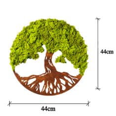 ASIR GROUP ASIR Nástenná dekorácia ZELENÝ STROM 44 cm MDF