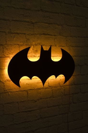 ASIR GROUP ASIR Dekorácia BATMAN s LED podsvietením žltá 50 cm