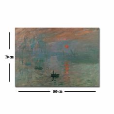 ASIR GROUP ASIR Reprodukcia obrazu na plátne VÝCHOD SĽNKA C. MONET 70 cm