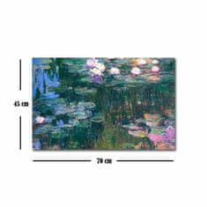 ASIR GROUP ASIR Reprodukcia obrazu na plátne VODNÉ LILIE C. MONET 45 cm