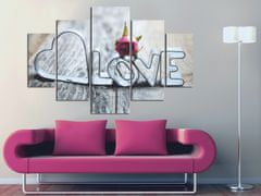 ASIR GROUP ASIR Súbor obrazov LOVE II 92 cm MDF