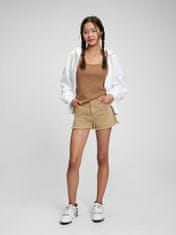 Gap Teen kraťasy high rise khaki Washwell 10