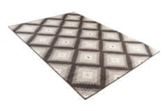 Chemex Moderný koberec L885A DARK BROWN MAROKO BQZ 0.60x1.00