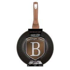 Berlingerhaus Wok s mramorovým povrchom 30 cm Rosegold Metallic Line BH-6171