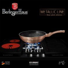 Berlingerhaus Wok s mramorovým povrchom 28 cm Rosegold Metallic Line BH-1512