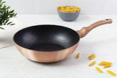 Berlingerhaus Wok s mramorovým povrchom 28 cm Rosegold Metallic Line