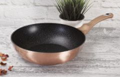 Berlingerhaus Wok s mramorovým povrchom 28 cm Rosegold Metallic Line