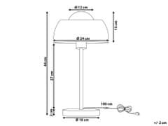 Beliani Stolná lampa 44 cm zlatá/čierna SENETTE