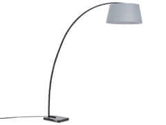 Beliani Stojaca lampa 188 cm sivá BENUE