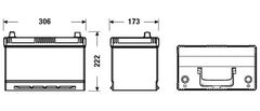 Exide EFB 95Ah Autobatéria Start-Stop 12V , 800A , EL954