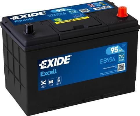 Exide Excell 95Ah Autobatéria , 12V , 760A , EB954