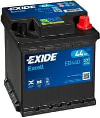 Exide Excell 44Ah autobatéria 12V 400A EB440