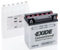 Exide motobatéria 12V , 9AH , 85A , 12N9-3B