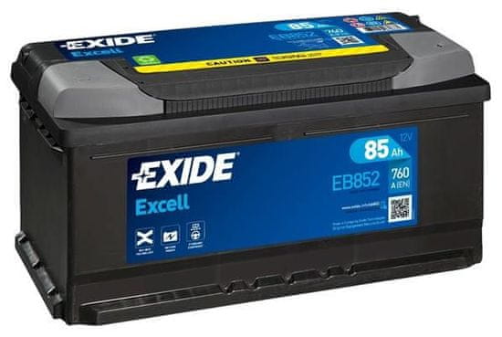 Exide Excell 85Ah Autobatéria , 12V , 760A , EB852