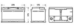 Exide EFB 65Ah Autobatéria Start-Stop 12V , 650A , EL652