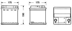 Exide Classic 40Ah Autobatéria 12V , 320A , EC400