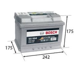 Bosch S5 61Ah Autobatéria 12V , 600A , 0 092 S50 040