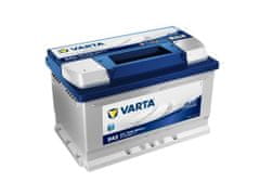 VARTA E43 Blue Dynamic 72Ah Autobateria 12V , 680A , 572 409 068