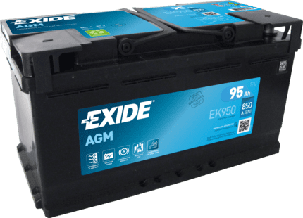 Exide Micro-hybrid AGM 12V 95Ah 850A EK950