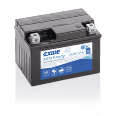 Exide motobatéria AGM 12 V, 3Ah, 50A, AGM12-4