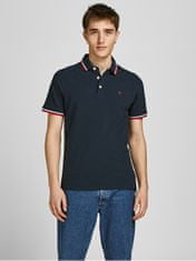 Jack&Jones 2 PACK - pánske polo triko JJEPAULOS Slim Fit 12191216 Navy Blazer Forest Night (PLAY1) (Veľkosť XL)