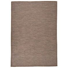 Petromila vidaXL Vonkajší koberec s plochým tkaním 160x230 cm hnedý