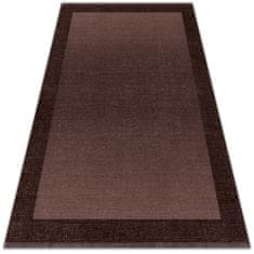 kobercomat.sk Vonkajší koberec na terasu hnědá rám 100x150 cm 