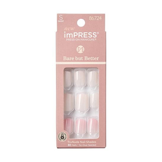 KISS Samolepiace nechty imPRESS BBB Nails Effortless Finish 30 ks