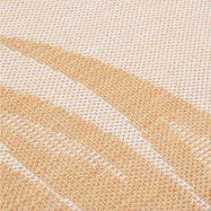 Petromila vidaXL Vonkajší koberec s plochým tkaním 140x200 cm listový vzor