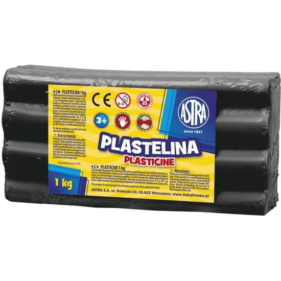 Astra Plastelína 1kg Čierna, 303111024