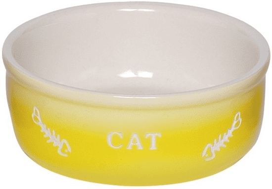 Nobby Miska pre mačky "Gradient Cat" žltá 250ml