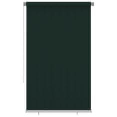 Vidaxl Vonkajšia zatemňovacia roleta 140x230 cm tmavozelená HDPE