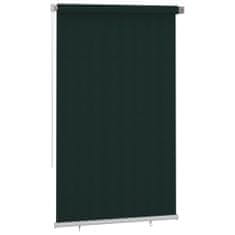 Vidaxl Vonkajšia zatemňovacia roleta 140x230 cm tmavozelená HDPE