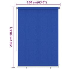 Vidaxl Vonkajšia zatemňovacia roleta 160x230 cm modrá HDPE