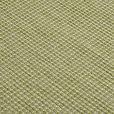 Petromila vidaXL Vonkajší koberec s plochým tkaním 200x280 cm zelený
