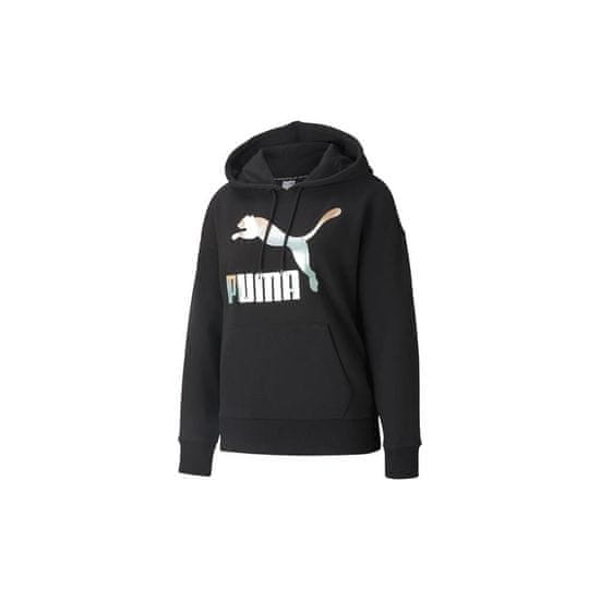 Puma Mikina čierna Classics Logo Hoodie