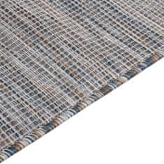 Petromila vidaXL Vonkajší koberec s plochým tkaním 200x280 cm hnedý a modrý