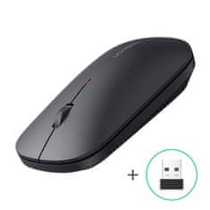 Ugreen Bezdrôtová myš (90372) - tenký dizajn, duálny režim, nastaviteľné DPI (1000-4000) - čierna