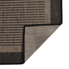 Petromila vidaXL Vonkajší koberec s plochým tkaním 200x280 cm tmavohnedý