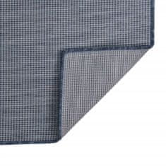 Petromila vidaXL Vonkajší koberec s plochým tkaním 160x230 cm modrý